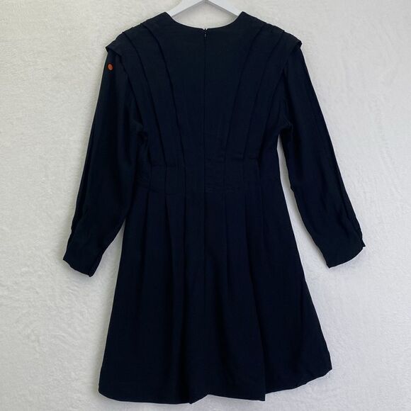 Sandro Milene A line Dress in Black - Picture 5 of 12